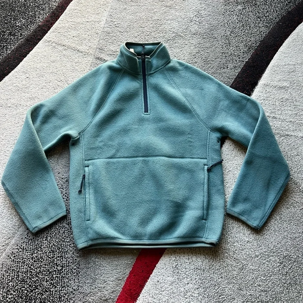 J.Crew Nordic Micro Fleece Half Zip Pullover Sweater